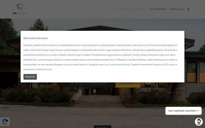 Screenshot of lapraszerelthaz.hu