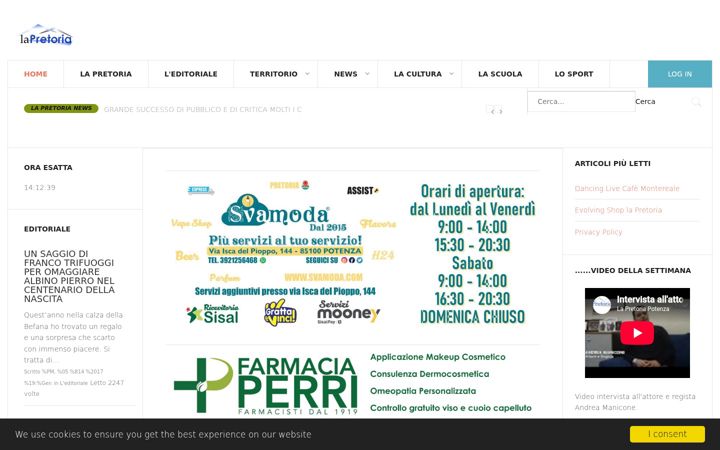Screenshot of lapretoria.it