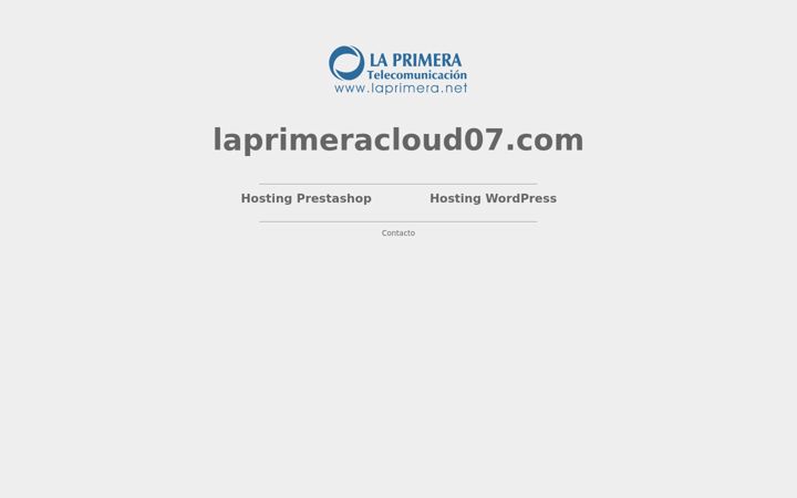 Screenshot of laprimeracloud07.com