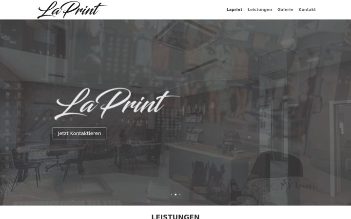 Screenshot of laprintgladbeck.de