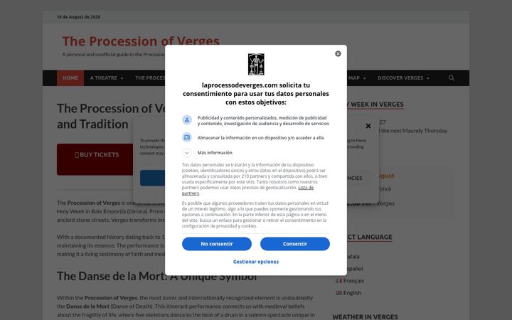Screenshot of laprocessodeverges.com