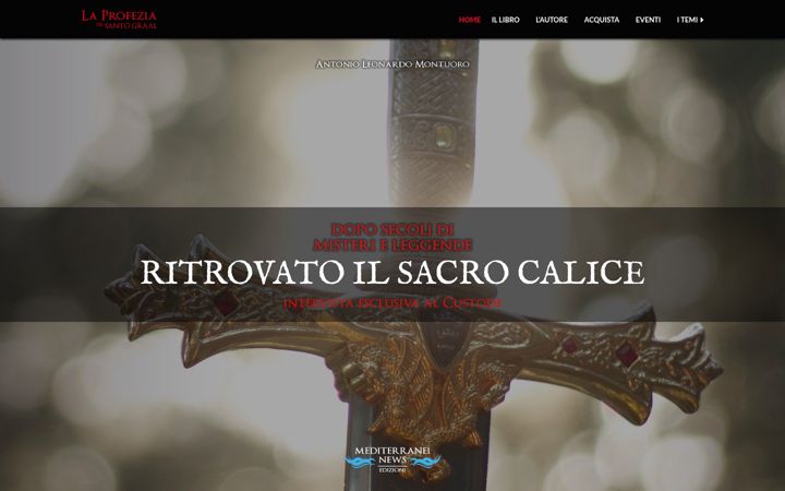 Screenshot of laprofeziadelsantograal.it