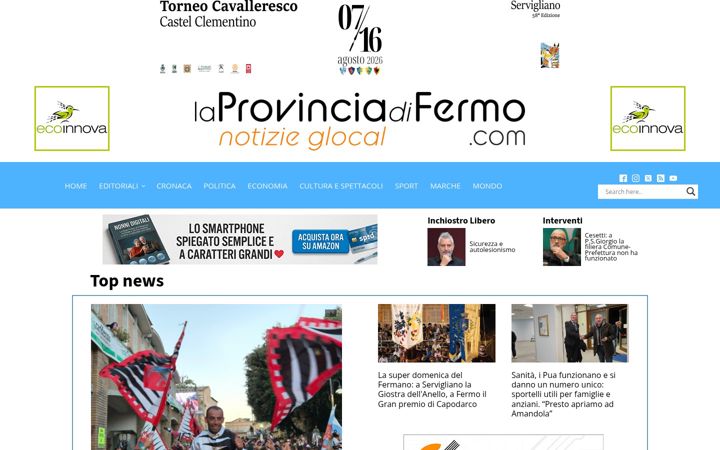 Screenshot of laprovinciadifermo.com