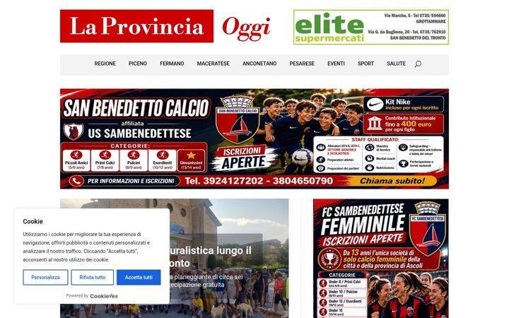 Screenshot of laprovinciaoggi.it