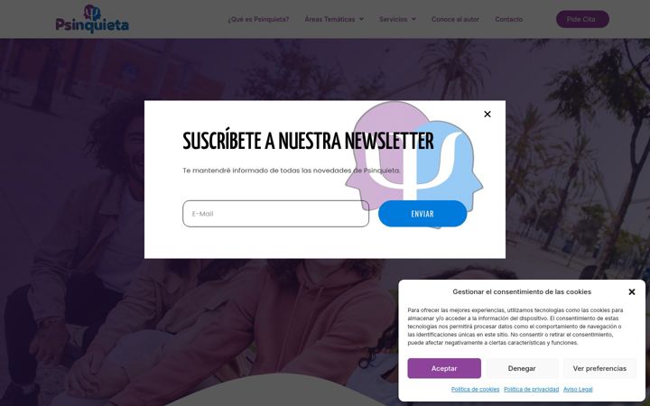 Screenshot of lapsicologiainquieta.com