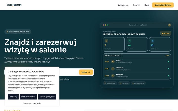 Screenshot of laptermin.pl