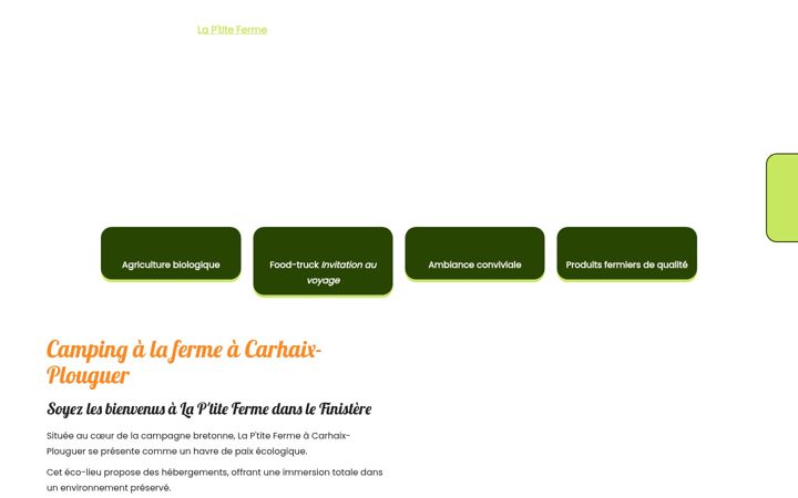 Screenshot of laptiteferme-carhaix.fr