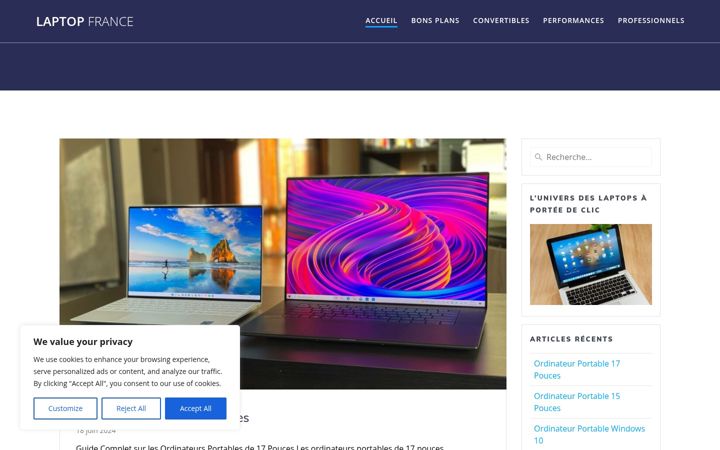 Screenshot of laptop-fr.com