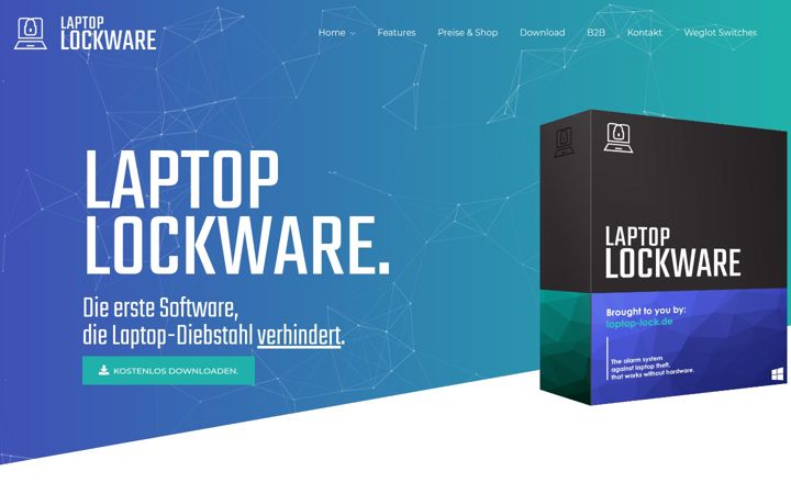 Screenshot of laptop-lock.de