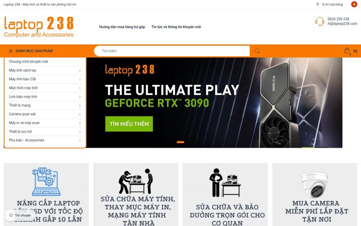 Screenshot of laptop238.com