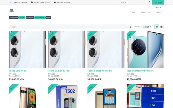 Screenshot of laptoprice.com