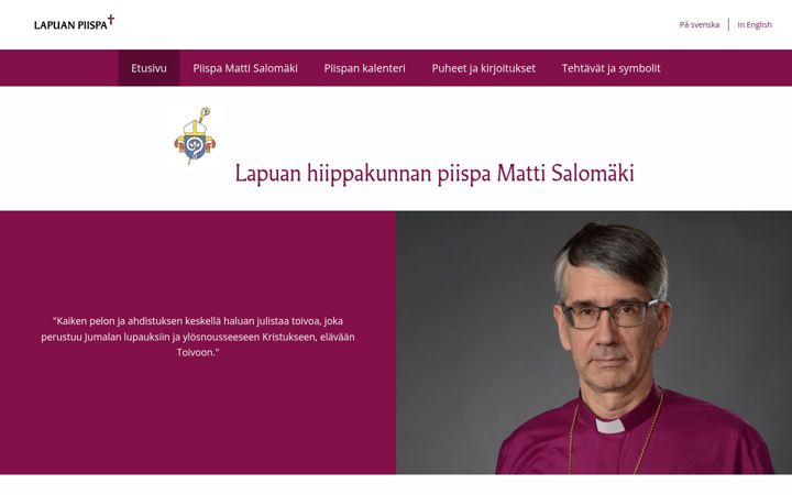Screenshot of lapuanpiispa.fi