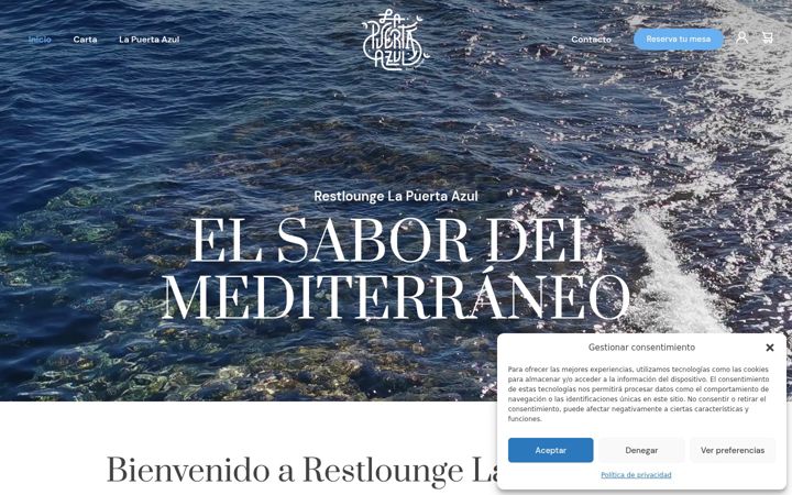 Screenshot of lapuertaazulvinaros.com