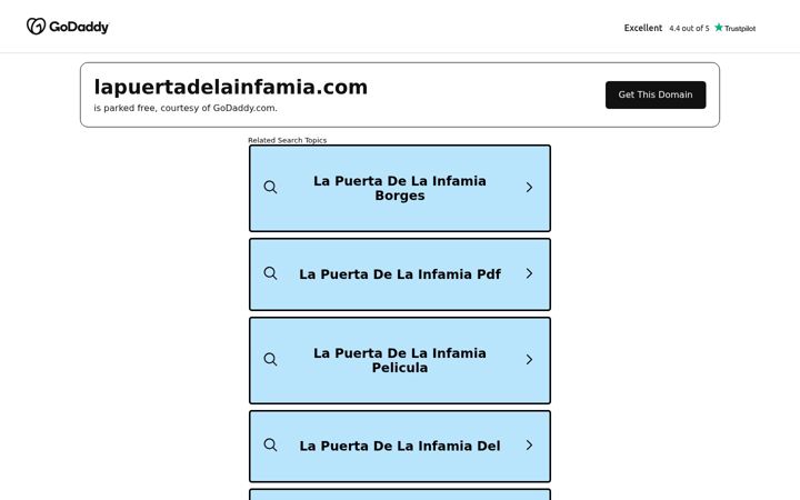 Screenshot of lapuertadelainfamia.com