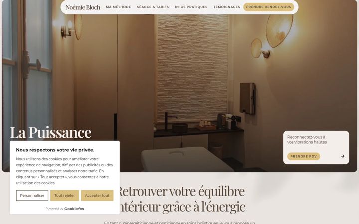 Screenshot of lapuissancedelintention.com