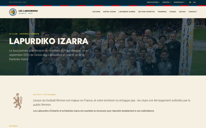 Screenshot of lapurdiko-izarra.fr