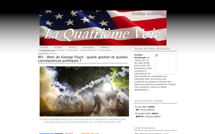 Screenshot of laquatriemevoie.fr