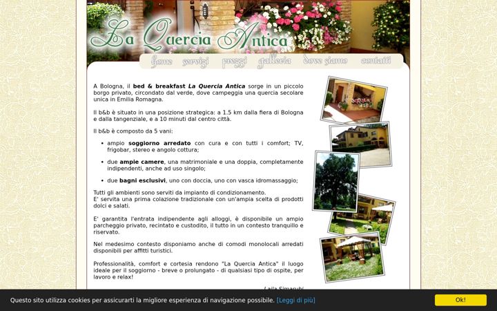 Screenshot of laquerciaantica.com