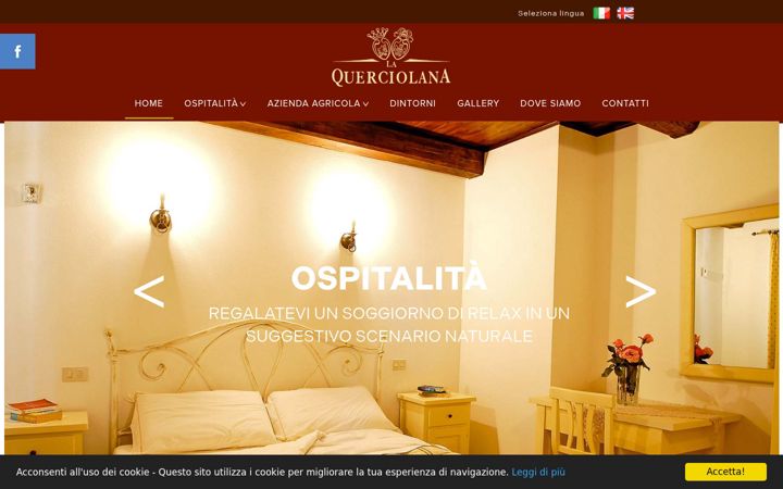 Screenshot of laquerciolana.it