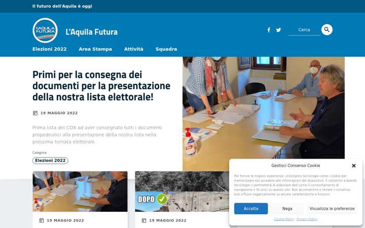 Screenshot of laquilafutura.it