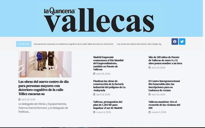 Screenshot of laquincenadevallecas.com