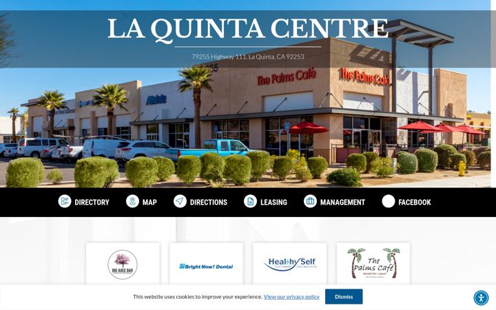 Screenshot of laquintacentre.com