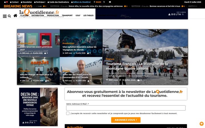 Screenshot of laquotidienne.fr