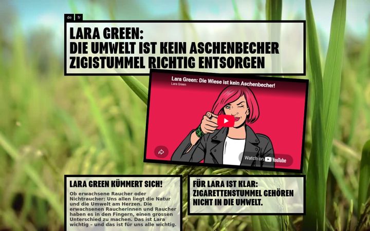 Screenshot of lara-green.ch