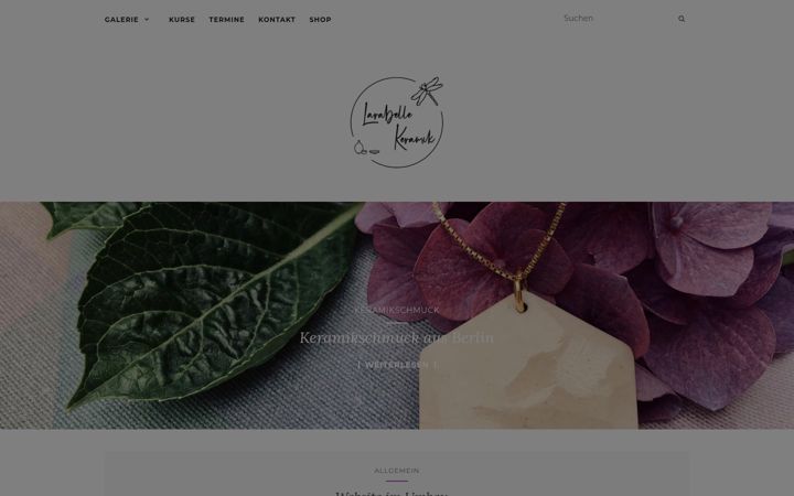 Screenshot of larabelle-keramik.de