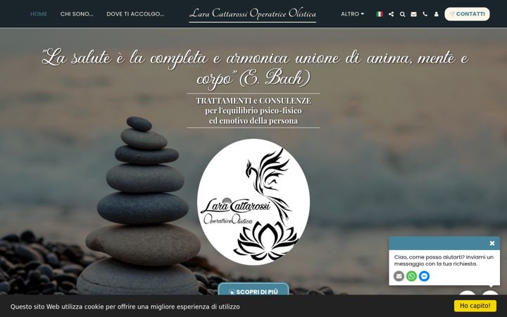 Screenshot of laracattarossi-operatriceolistica.it