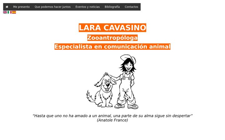 Screenshot of laracavasino.eu