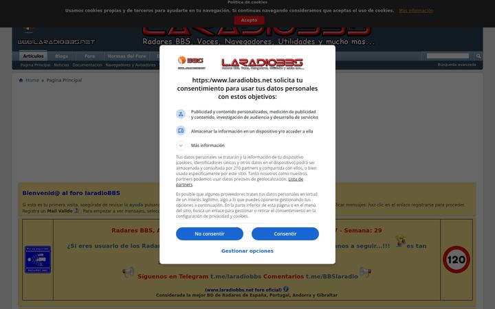 Screenshot of laradiobbs.net