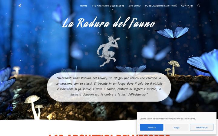 Screenshot of laraduradelfauno.it
