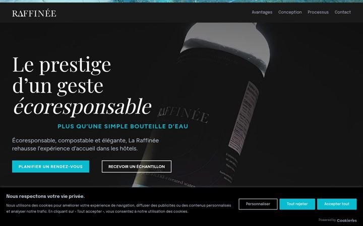 Screenshot of laraffinee.ca