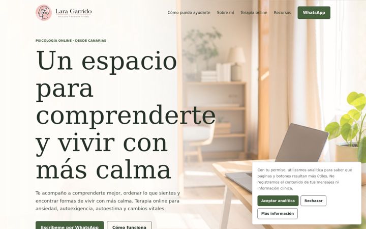 Screenshot of laragarrido.es