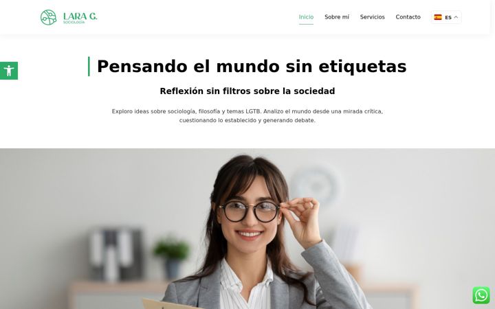 Screenshot of laragrimaldi.com