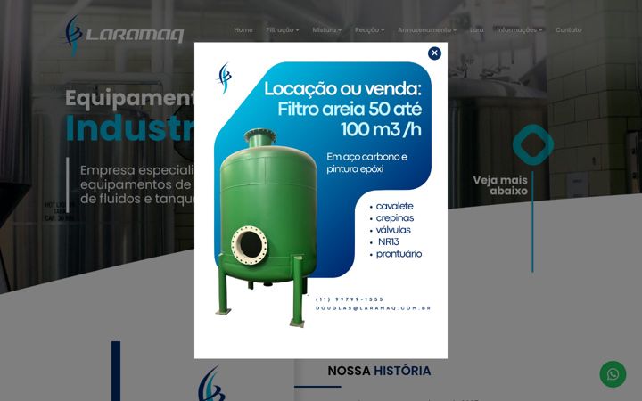 Screenshot of laramaq.com.br