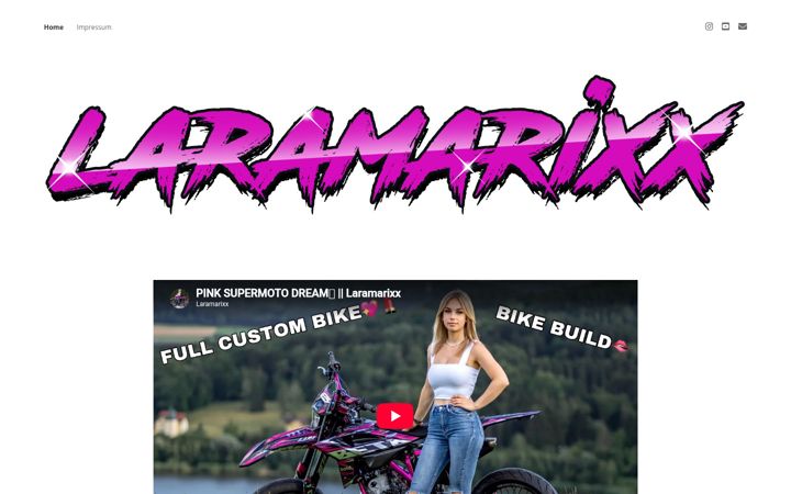 Screenshot of laramarixx.com