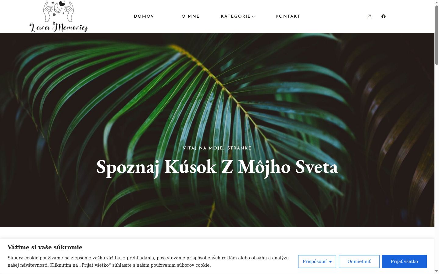 Snímka obrazovky banera súhlasu zobrazeného pred akoukoľvek interakciou