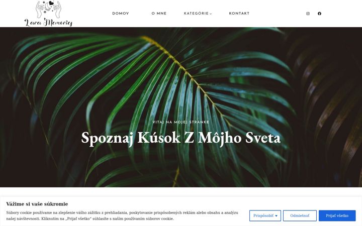 Screenshot of laramemories.sk