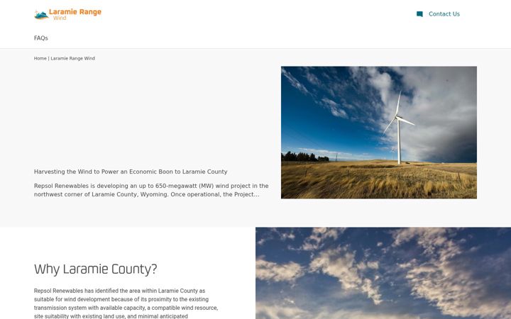 Screenshot of laramierangewind.com