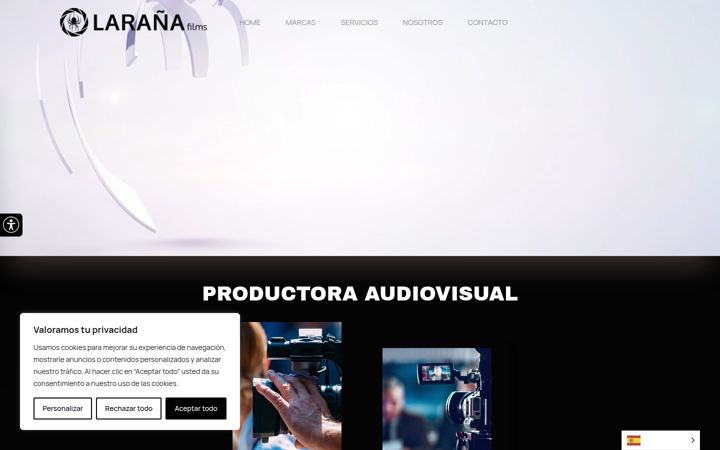 Screenshot of laranafilms.es