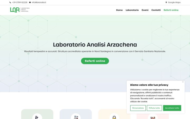 Screenshot of laranalisi.com
