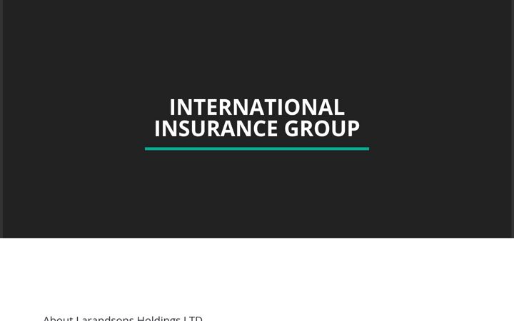 Screenshot of larandsonsholdings.com