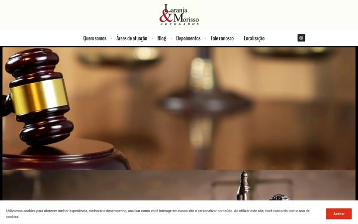 Screenshot of laranjaemorisso.com.br