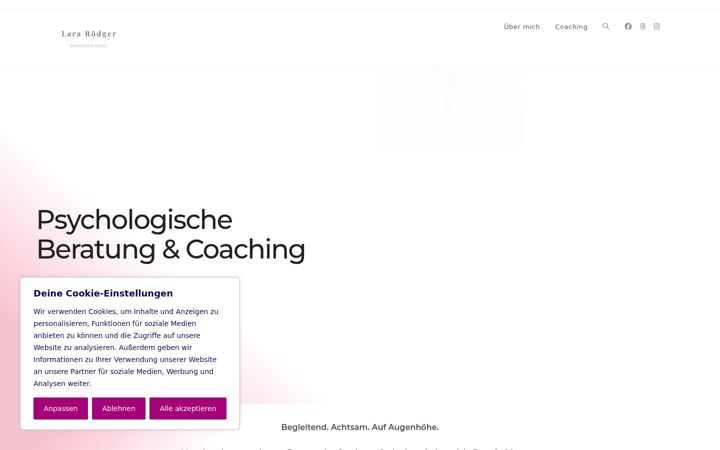Screenshot of larapanning.de