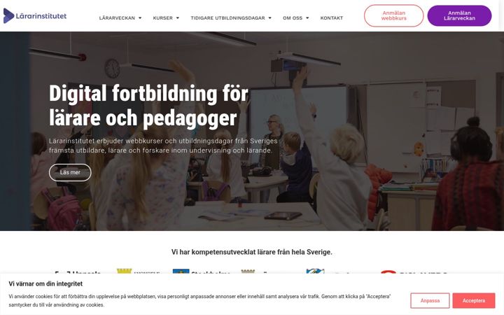 Screenshot of lararinstitutet.se