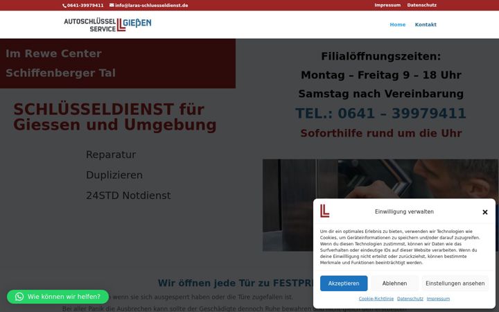 Screenshot of laras-schluesseldienst.de