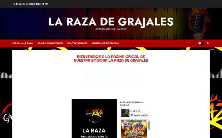 Screenshot of larazadegrajales.com