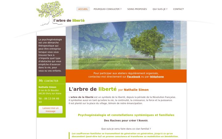 Screenshot of larbredeliberte.fr
